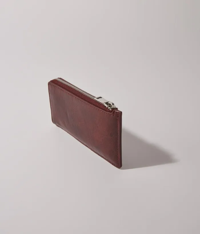 Maje Crackled Leather Cardholder Women Small Leather Goods