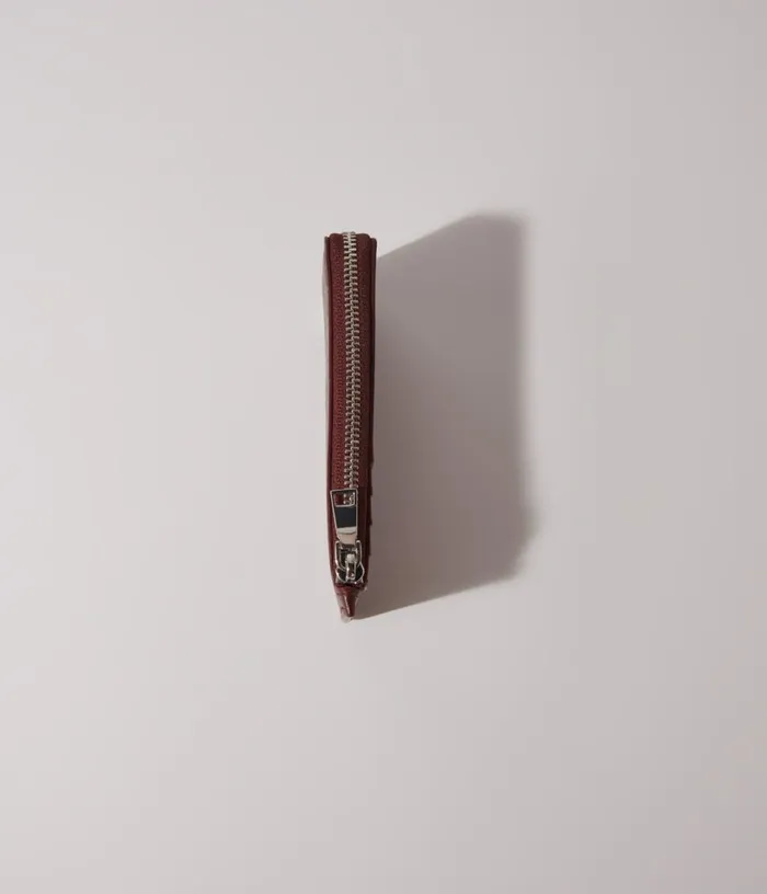 Maje Crackled Leather Cardholder Women Small Leather Goods