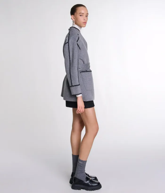Maje Doublefaced Coat Women Coats