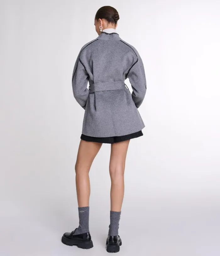 Maje Doublefaced Coat Women Coats