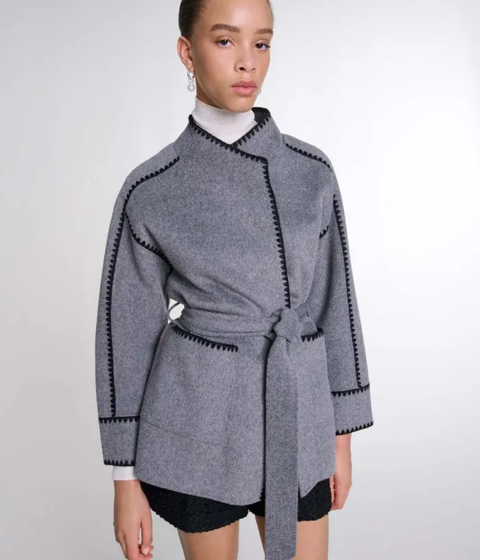 Maje Doublefaced Coat Women Coats