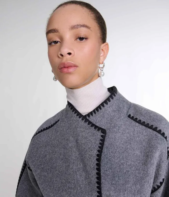 Maje Doublefaced Coat Women Coats