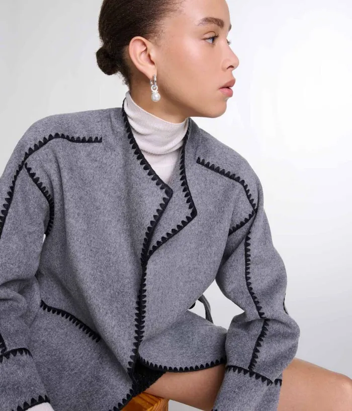 Maje Doublefaced Coat Women Coats