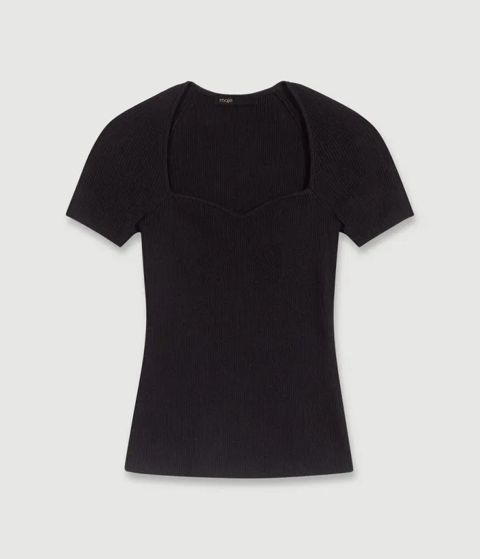 Maje Knit Top Women Sweaters and Cardigans