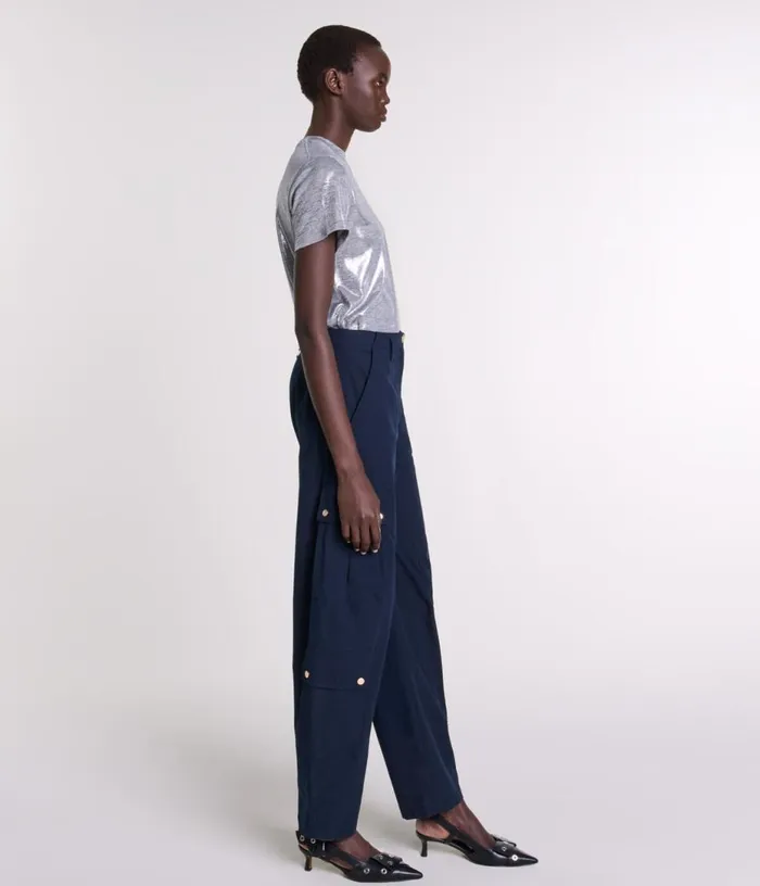 Maje Lameacute Tshirt Women Tops and Shirts