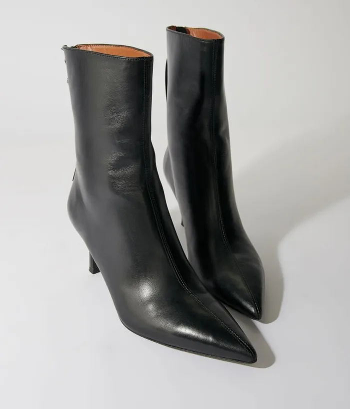 Maje Leather Ankle Boots Women Booties and Boots