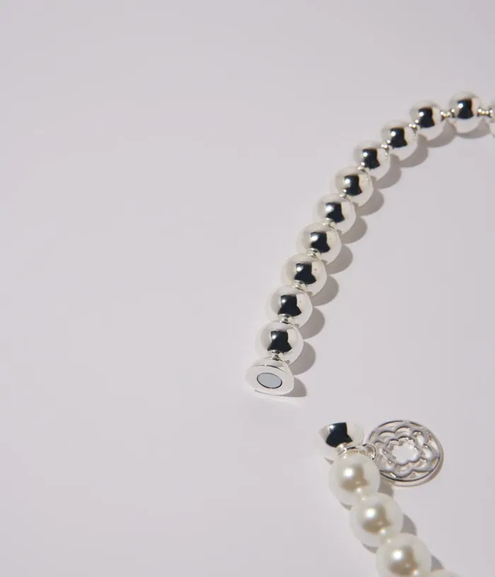 Maje Mixed Pearl Choker Necklace Women Jewelry