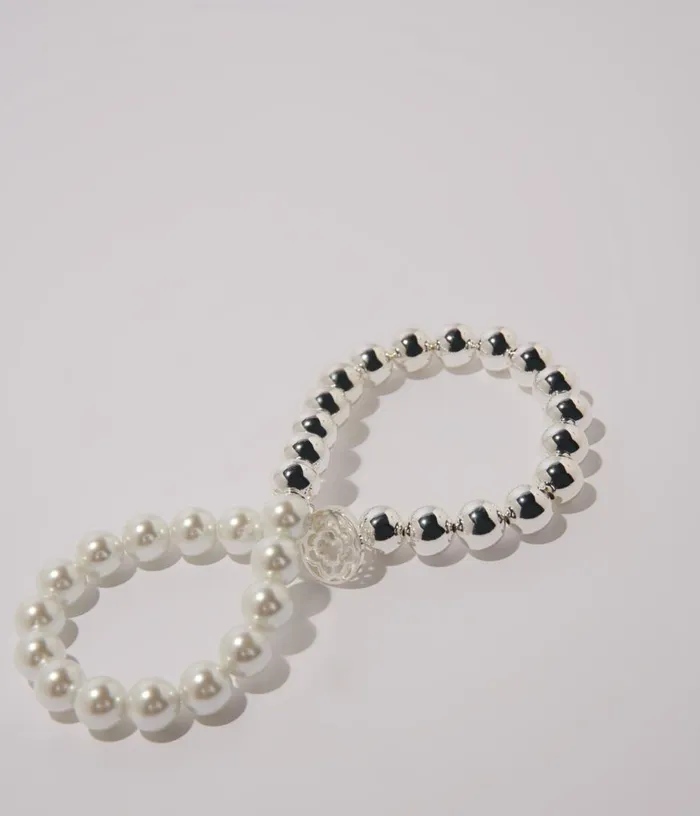Maje Mixed Pearl Choker Necklace Women Jewelry