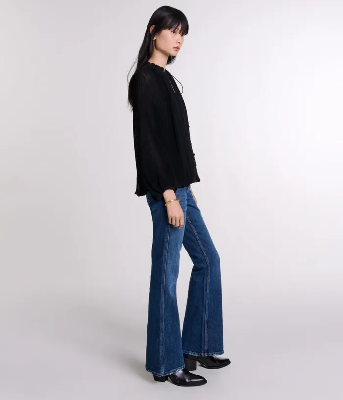 Maje Pleated Shirt Women Tops and Shirts