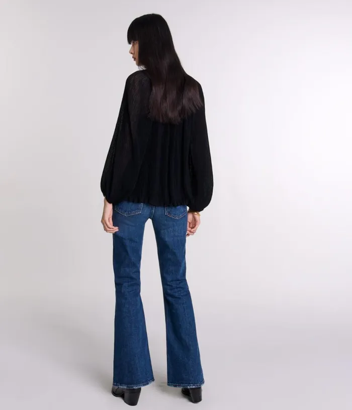 Maje Pleated Shirt Women Tops and Shirts