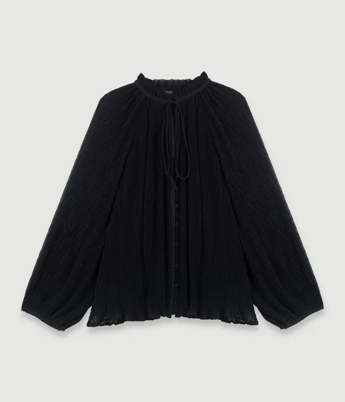 Maje Pleated Shirt Women Tops and Shirts