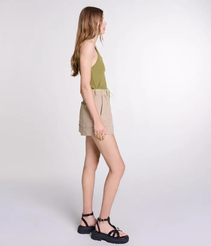 Maje Ribbed Vest Top Women Tops and Shirts