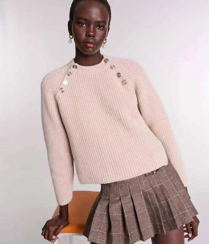 Maje Ribbed Wool Jumper Women Sweaters and Cardigans
