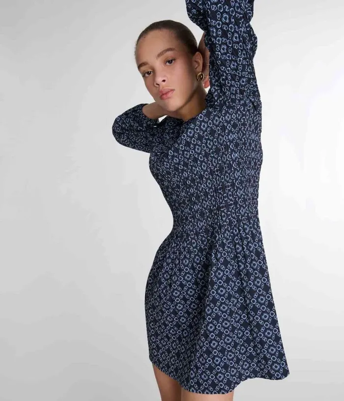 Maje Short Clover Motif Dress Women Dresses