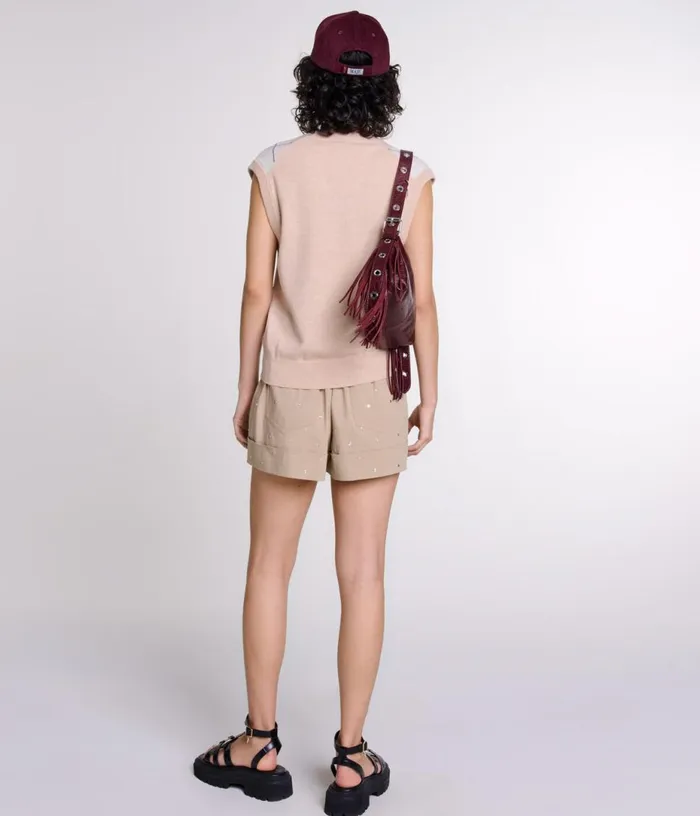 Maje Sleeveless Wool Blend Jumper Women Sweaters and Cardigans