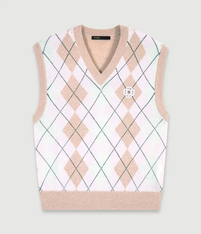 Maje Sleeveless Wool Blend Jumper Women Sweaters and Cardigans