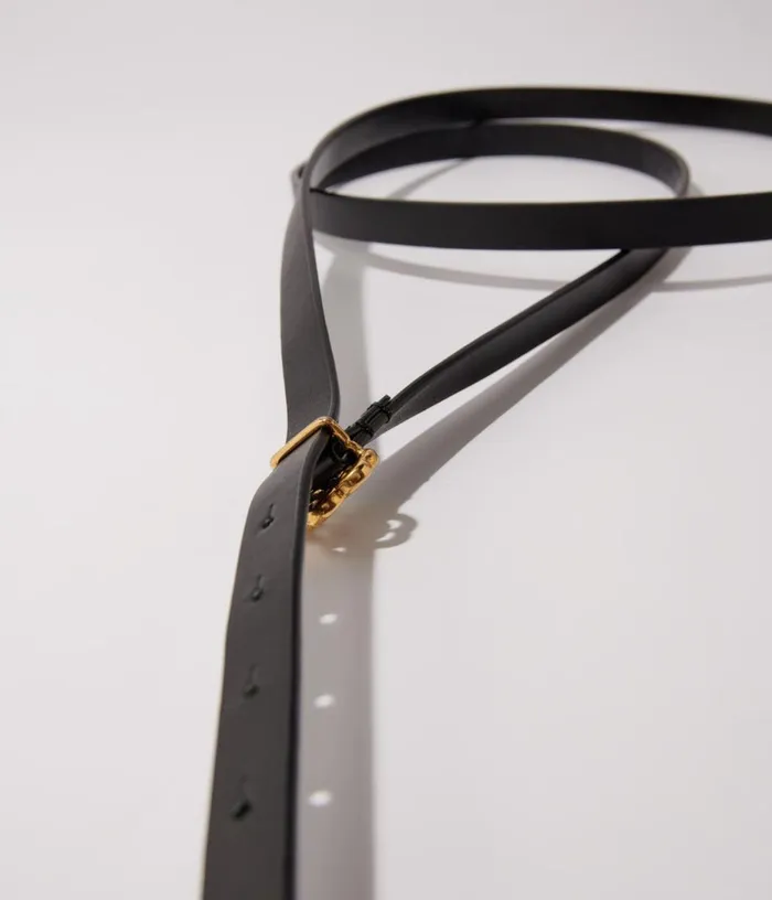 Maje Slim Double Leather Belt Women Belts