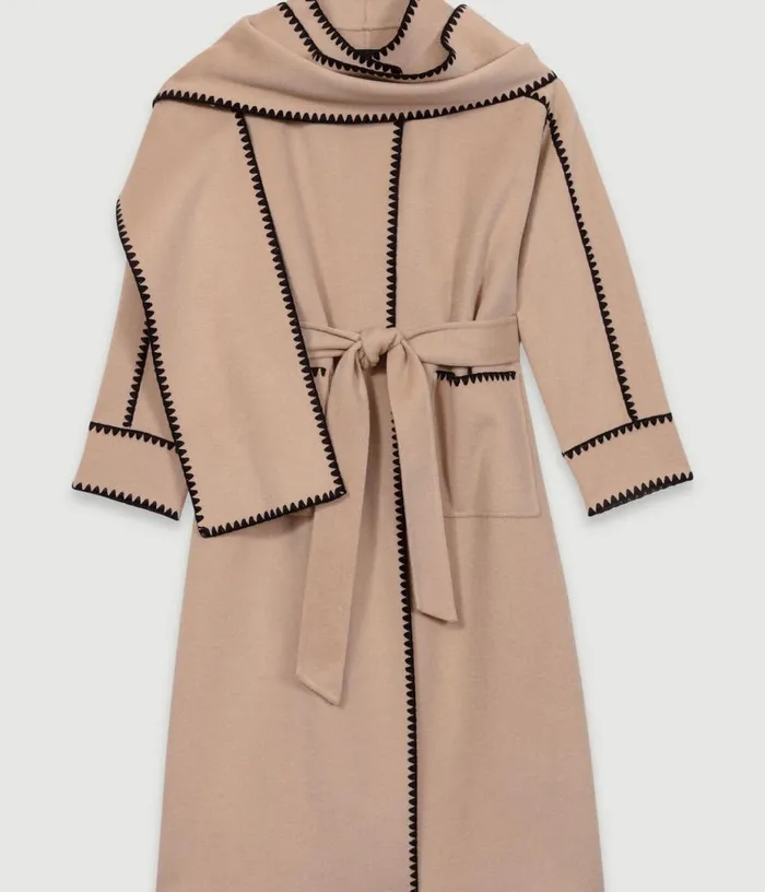 Maje Twotone Doublefaced Coat Women Coats