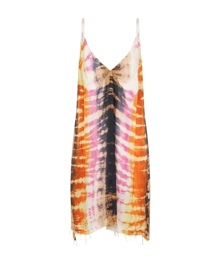 MAKE WAVES HAND DYED SATIN SLIP DRESS Women One Teaspoon Mini Dresses MAKE WAVES HAND DYED SATIN SLIP DRESS Women One Teaspoon Mini Dresses