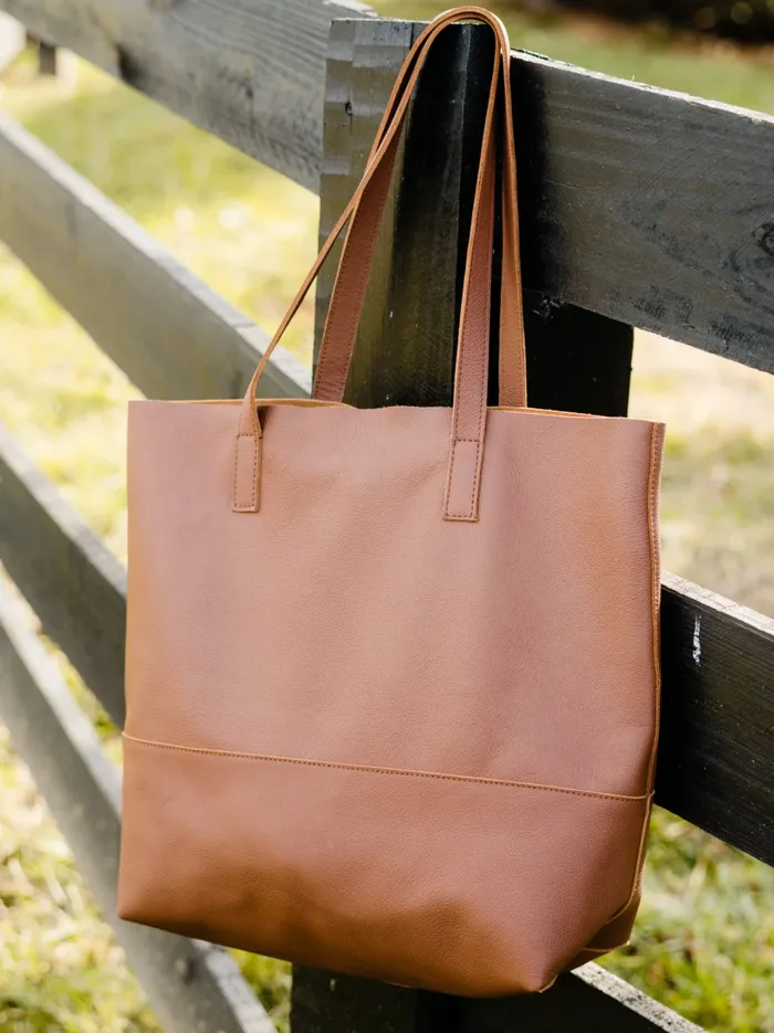 Mamuye Classic Tote Pebbled Whiskey Women Totes and Shoulder Bags Able