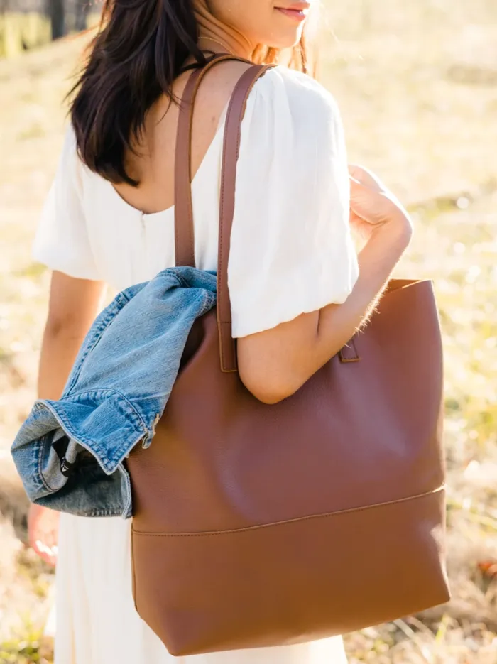 Mamuye Classic Tote Pebbled Whiskey Women Totes and Shoulder Bags Able Mamuye Classic Tote Pebbled Whiskey Women Totes and Shoulder Bags Able