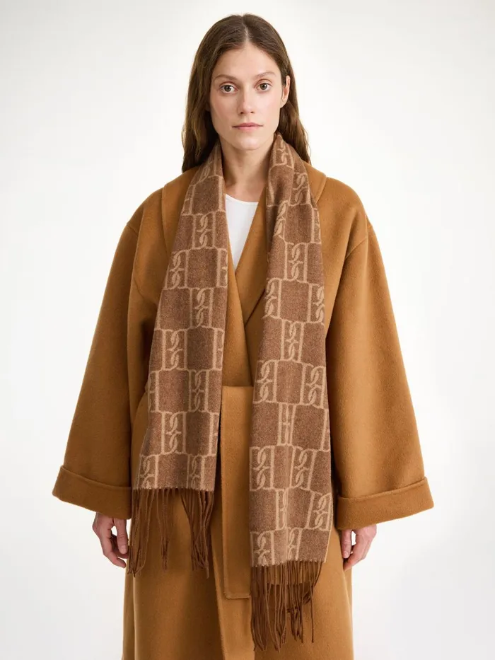 Manno Wool Scarf Bison Women By Malene Birger Scarves