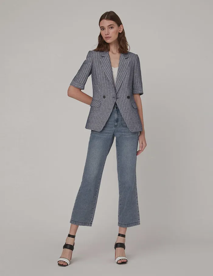 MARYLING Blazers Black Buttons And Midsleeve Mix 8211 Women MARYLING Blazers Black Buttons And Midsleeve Mix 8211 Women