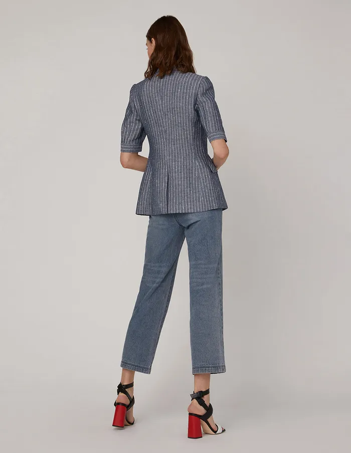 MARYLING Blazers Black Buttons And Midsleeve Mix 8211 Women MARYLING Blazers Black Buttons And Midsleeve Mix 8211 Women