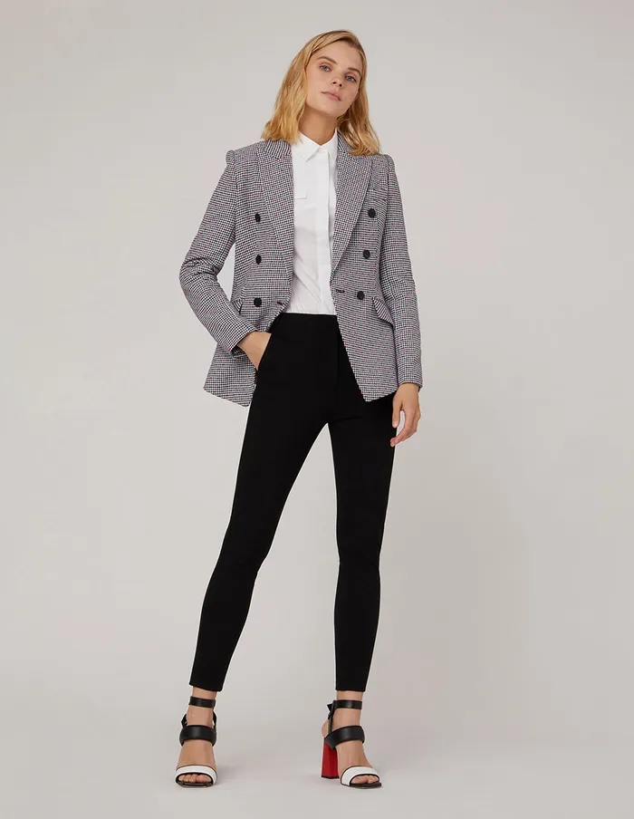 MARYLING Blazers HOUNDSTOOTH DOUBLEBREASTED PEAKLAPEL BLAZER Mix 8211 Women MARYLING Blazers HOUNDSTOOTH DOUBLEBREASTED PEAKLAPEL BLAZER Mix 8211 Women