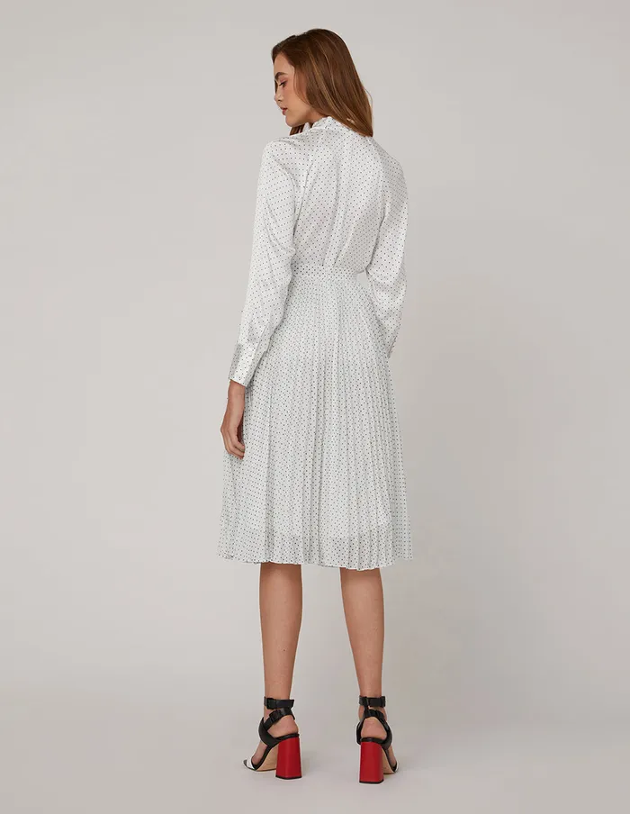 MARYLING Blouse Mid Front Ruffle Trimwhite Polka Dot Shirt Mix 8211 Women MARYLING Blouse Mid Front Ruffle Trimwhite Polka Dot Shirt Mix 8211 Women