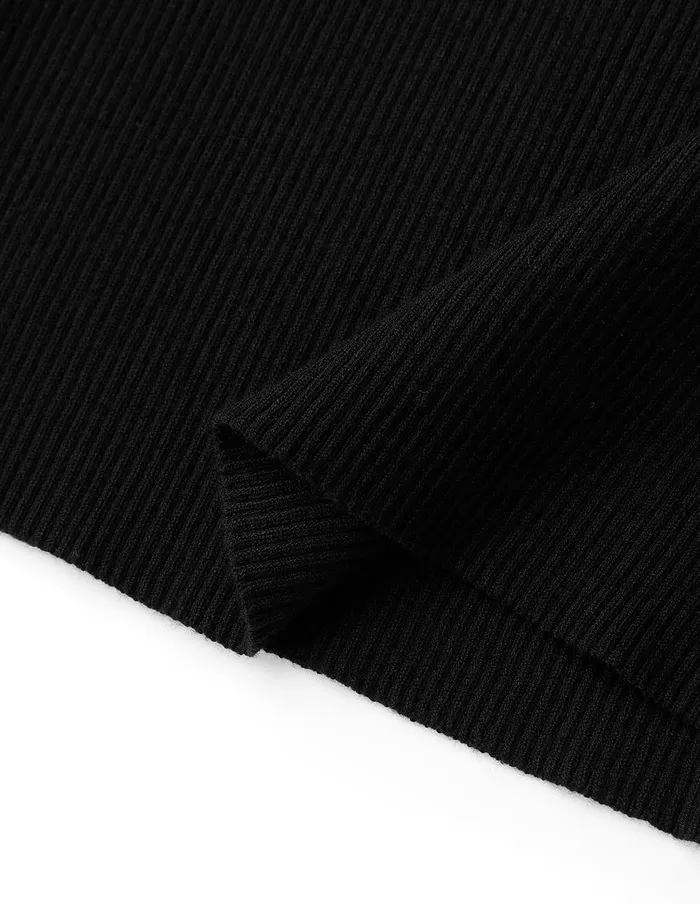 MARYLING Knitwear Black Vneck Knitted Sweater Black 8211 Women