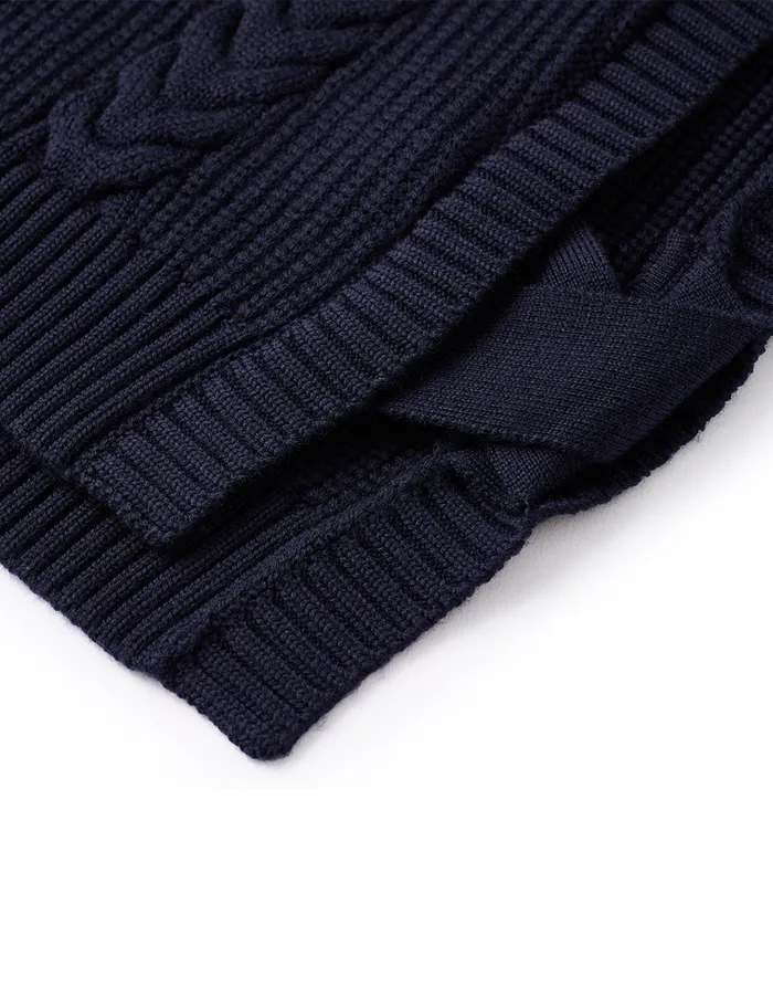 MARYLING Knitwear Classic Dark Blue Knitted Vest Blue 8211 Women