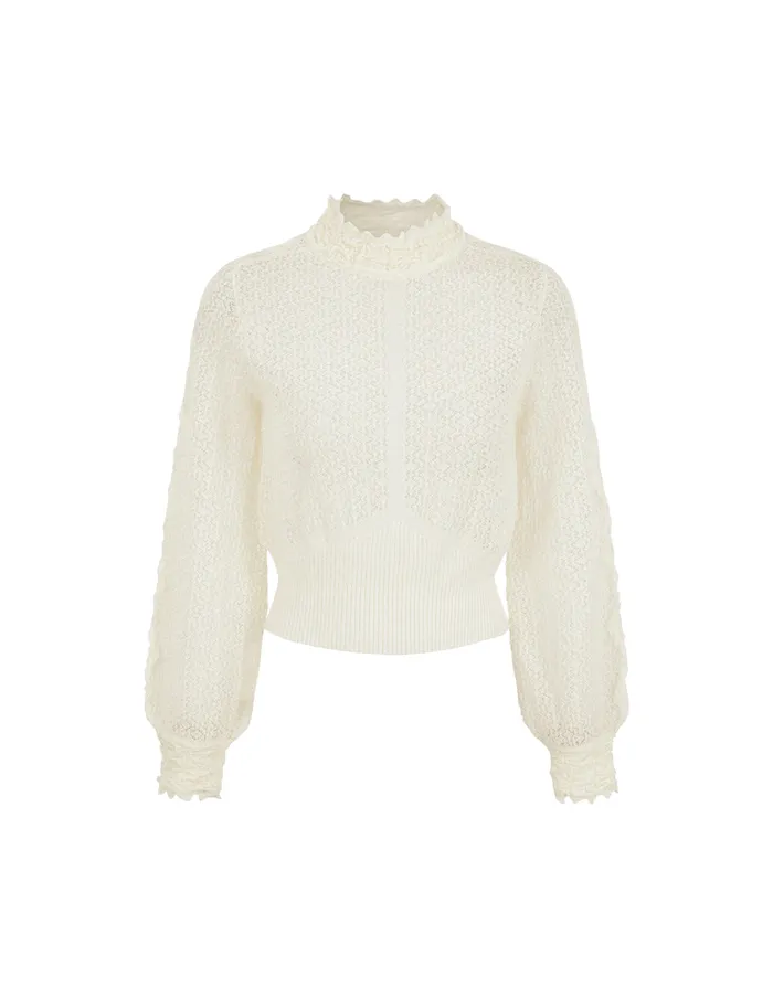 MARYLING Knitwear CrewNeck Hollow LongSleeve Mohair Knitted Pullover Black 8211 Women MARYLING Knitwear CrewNeck Hollow LongSleeve Mohair Knitted Pullover Black 8211 Women