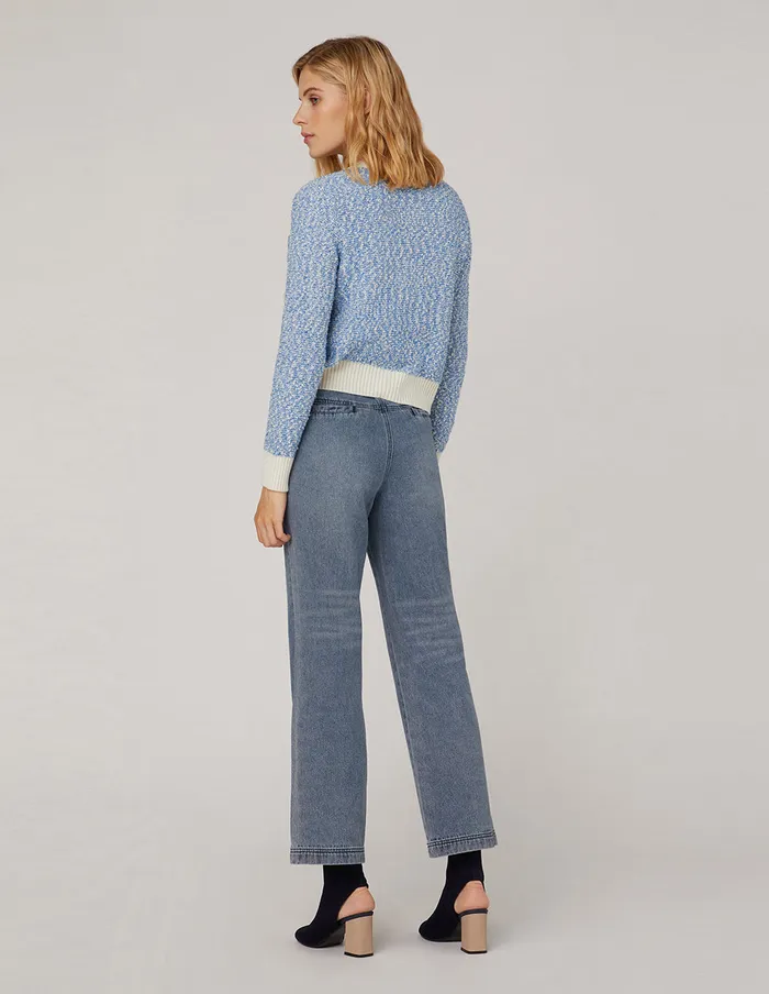 MARYLING Knitwear Four Pocket Cropped Cardigan Mix 8211 Women