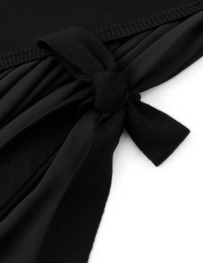 MARYLING Knitwear Romantic Black Woollen Georgette AllMatch Top Black 8211 Women MARYLING Knitwear Romantic Black Woollen Georgette AllMatch Top Black 8211 Women