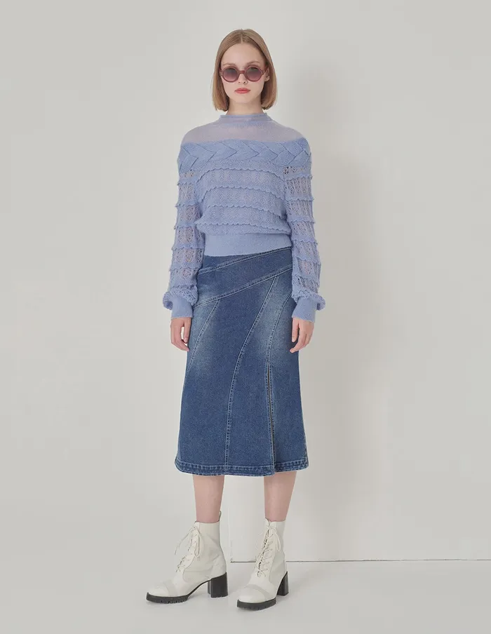 MARYLING Knitwear Violet Mohair Sweater Violet 8211 Women MARYLING Knitwear Violet Mohair Sweater Violet 8211 Women