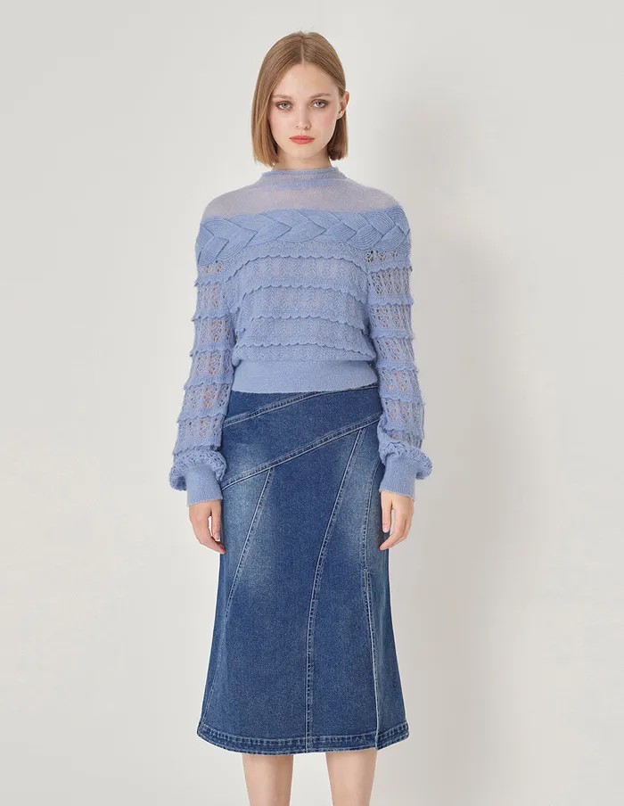 MARYLING Knitwear Violet Mohair Sweater Violet 8211 Women MARYLING Knitwear Violet Mohair Sweater Violet 8211 Women