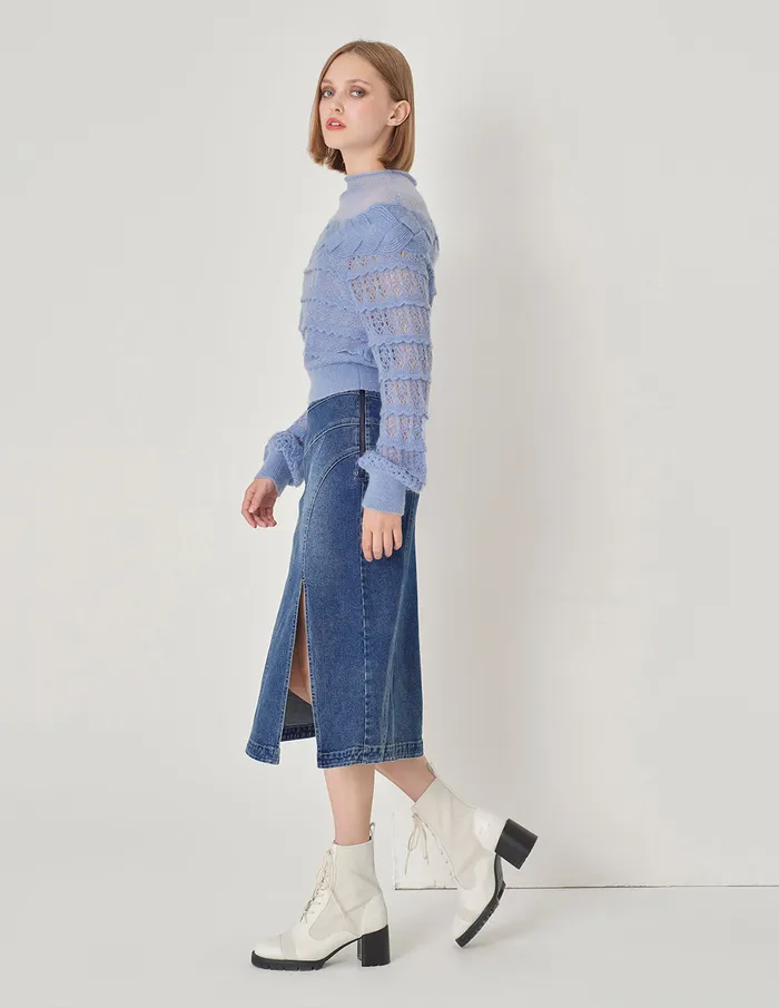 MARYLING Knitwear Violet Mohair Sweater Violet 8211 Women MARYLING Knitwear Violet Mohair Sweater Violet 8211 Women