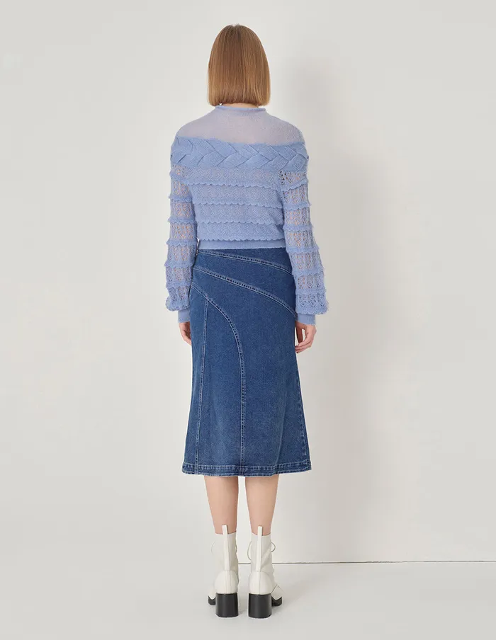 MARYLING Knitwear Violet Mohair Sweater Violet 8211 Women MARYLING Knitwear Violet Mohair Sweater Violet 8211 Women
