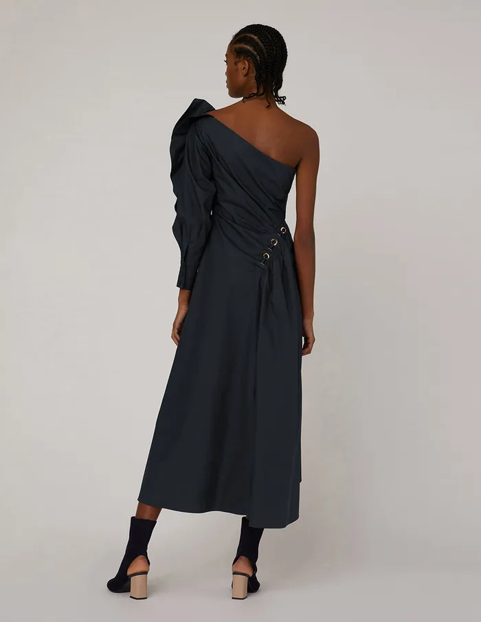 MARYLING Offce Dress Dark Blue Oneshoulder Dress Blue 8211 Women