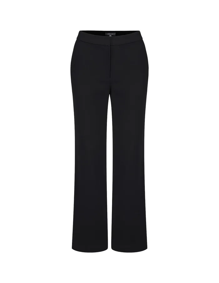 MARYLING Pants and Shorts Black Classic Straight Trousers Black 8211 Women MARYLING Pants and Shorts Black Classic Straight Trousers Black 8211 Women