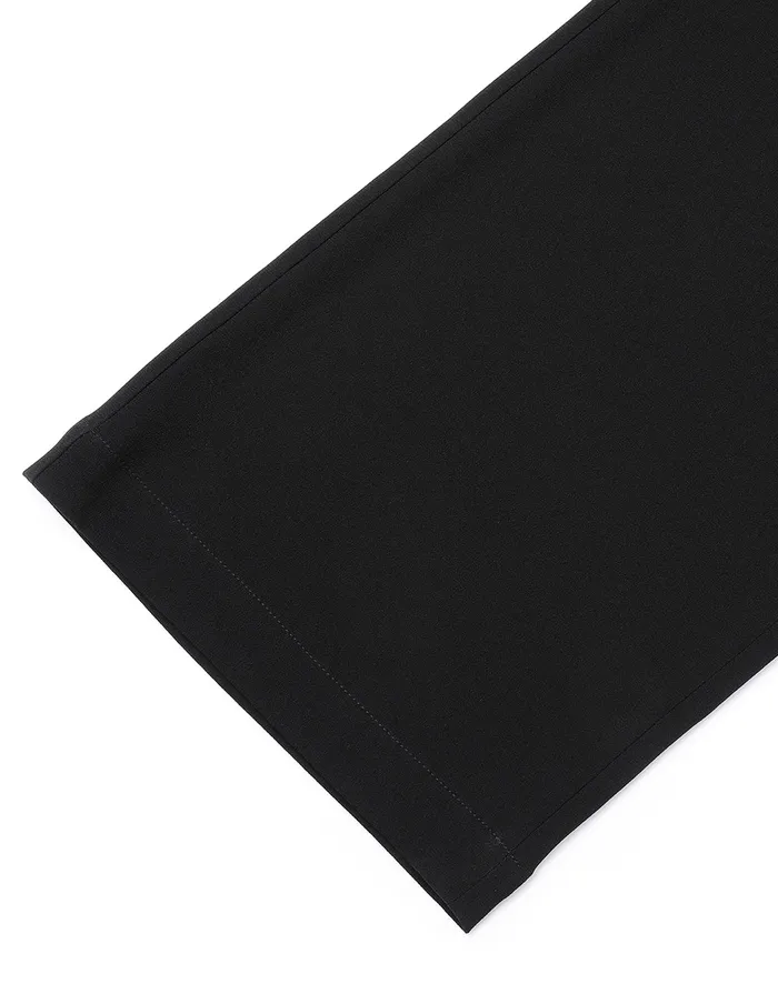 MARYLING Pants and Shorts Black Classic Straight Trousers Black 8211 Women MARYLING Pants and Shorts Black Classic Straight Trousers Black 8211 Women