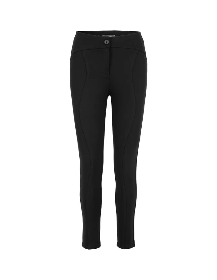 MARYLING Pants and Shorts Black CurveCut SlimFit Stretch Pants Black 8211 Women MARYLING Pants and Shorts Black CurveCut SlimFit Stretch Pants Black 8211 Women