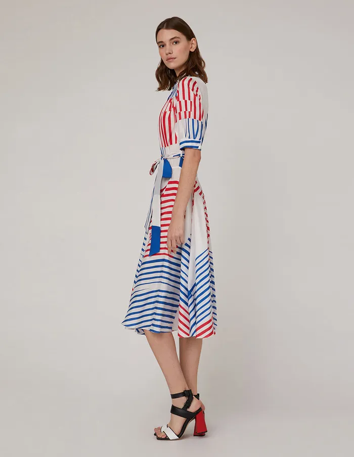 MARYLING Printed Dress Shirt Style Dress Mix 8211 Women