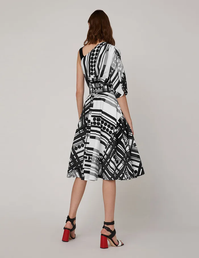 MARYLING Skirts Black White Ashaped Skirt Mix 8211 Women MARYLING Skirts Black White Ashaped Skirt Mix 8211 Women