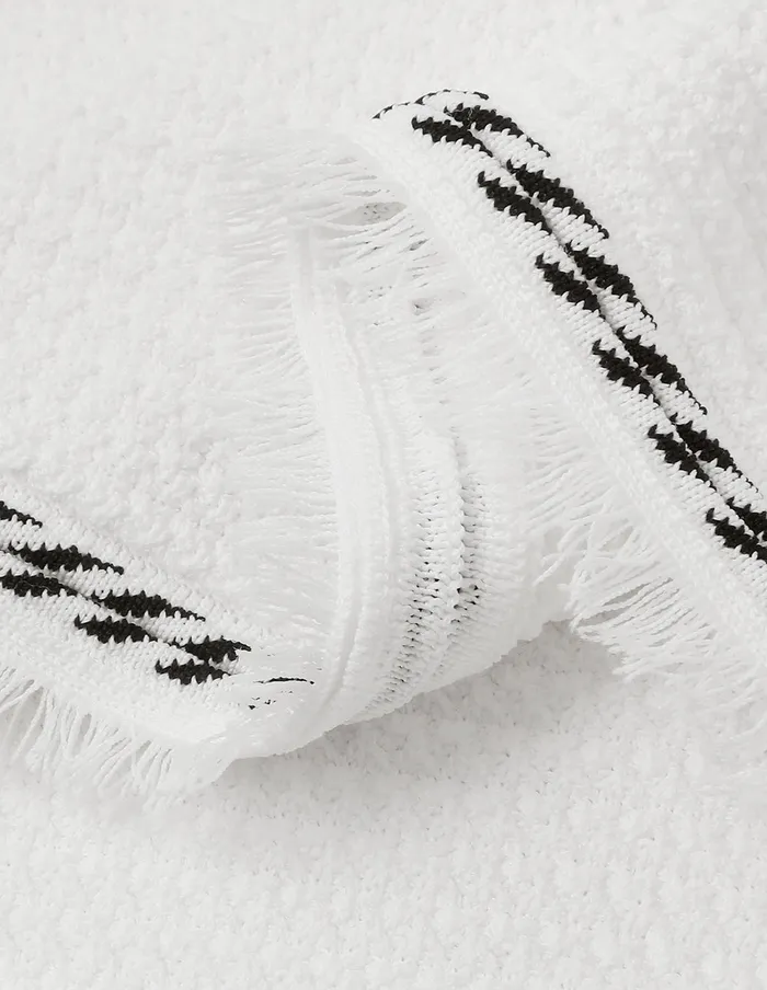 MARYLING Skirts Contrast Lace Tassel Detail Knitted Skirt White 8211 Women MARYLING Skirts Contrast Lace Tassel Detail Knitted Skirt White 8211 Women