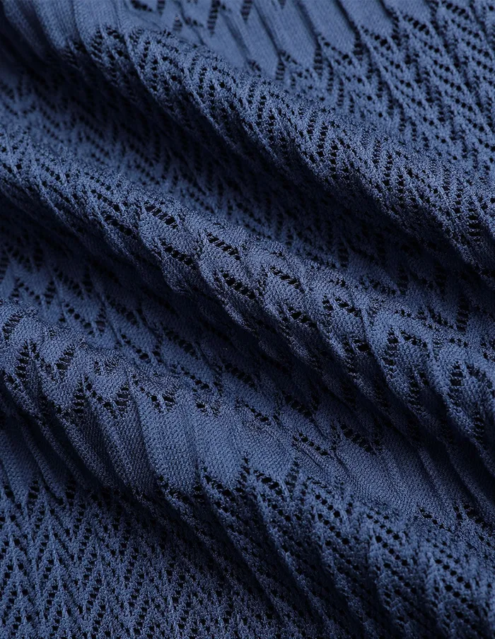 MARYLING Skirts Dark Blue Pleated Striped Lace Fishtail Skirt Blue 8211 Women MARYLING Skirts Dark Blue Pleated Striped Lace Fishtail Skirt Blue 8211 Women