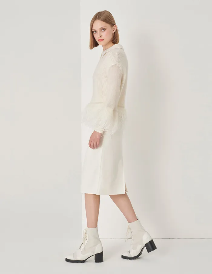 MARYLING Skirts Double Sided Skirt Cream 8211 Women MARYLING Skirts Double Sided Skirt Cream 8211 Women