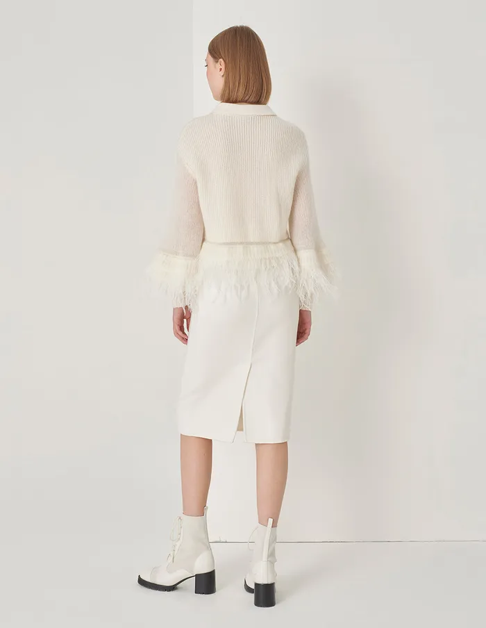 MARYLING Skirts Double Sided Skirt Cream 8211 Women MARYLING Skirts Double Sided Skirt Cream 8211 Women