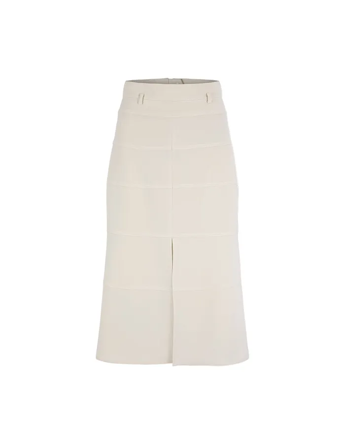 MARYLING Skirts Slit High Waist Fishtail Skirt Cream 8211 Women MARYLING Skirts Slit High Waist Fishtail Skirt Cream 8211 Women